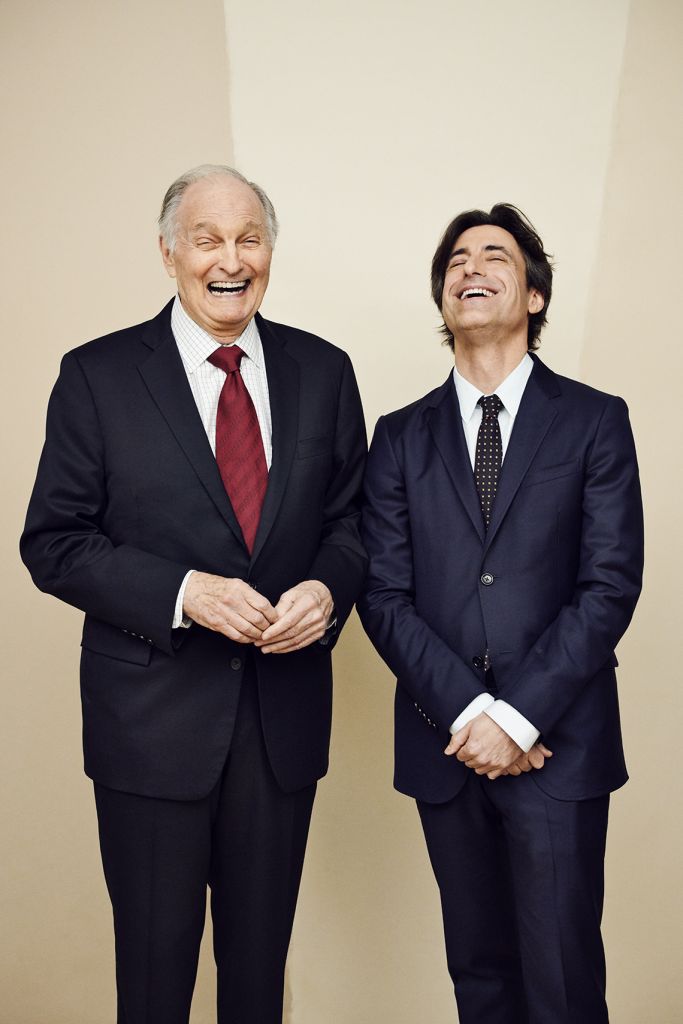 "Marriage Story" actor Alan Alda with the film’s writer and director Noah Baumbach. Photo by Peter Yang.
