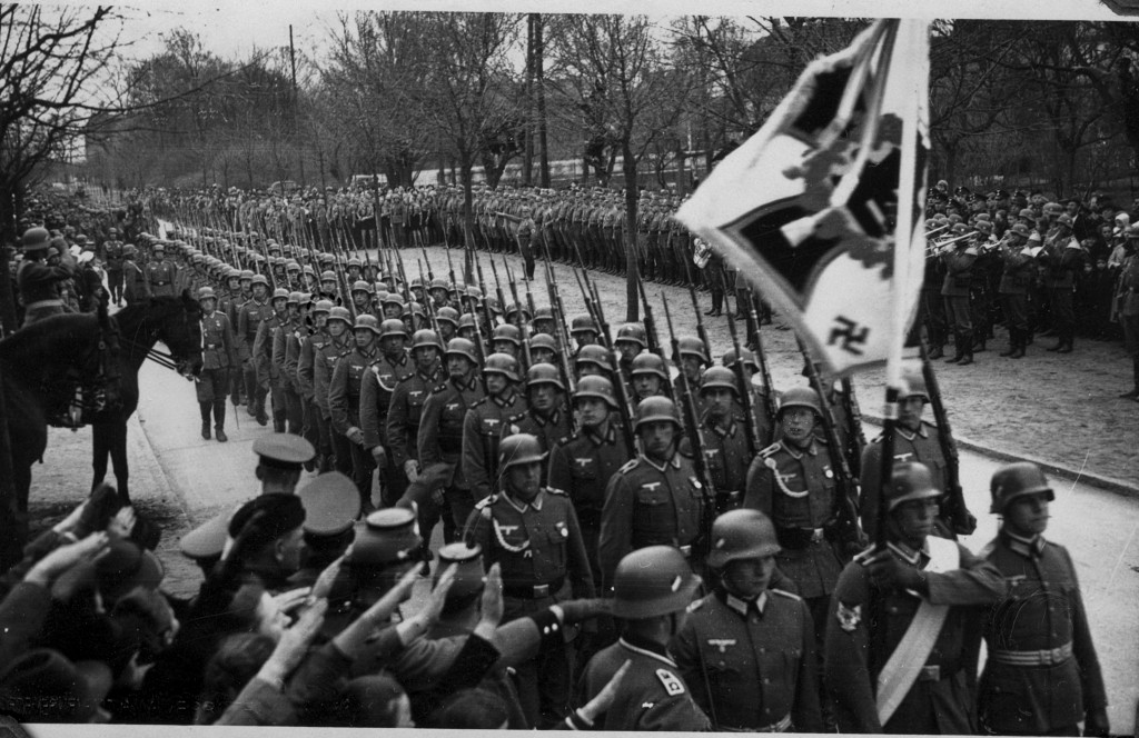 German soldiers marching, 1939