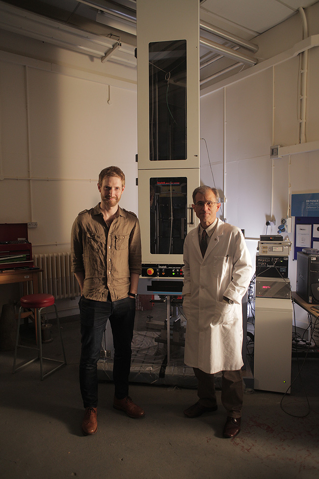 Dr. Peter Zioupos, Cranfield University and Chris Naunton, director of Egypt Exploration Society