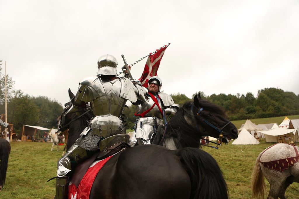 Medieval warfare re-enactment