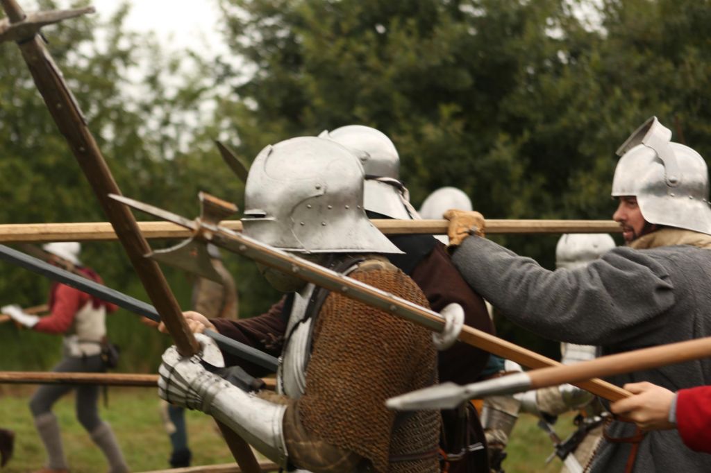Medieval warfare re-enactment