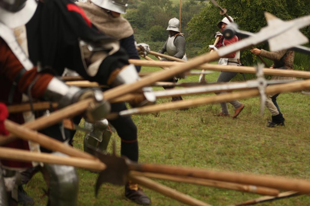 Medieval warfare re-enactment