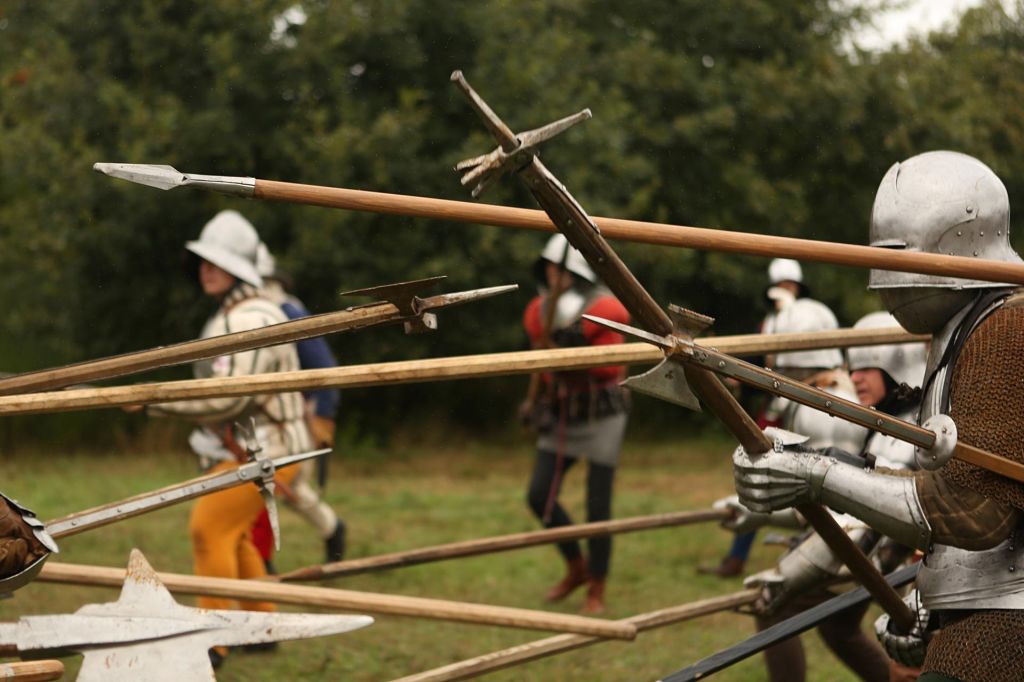 Medieval warfare re-enactment