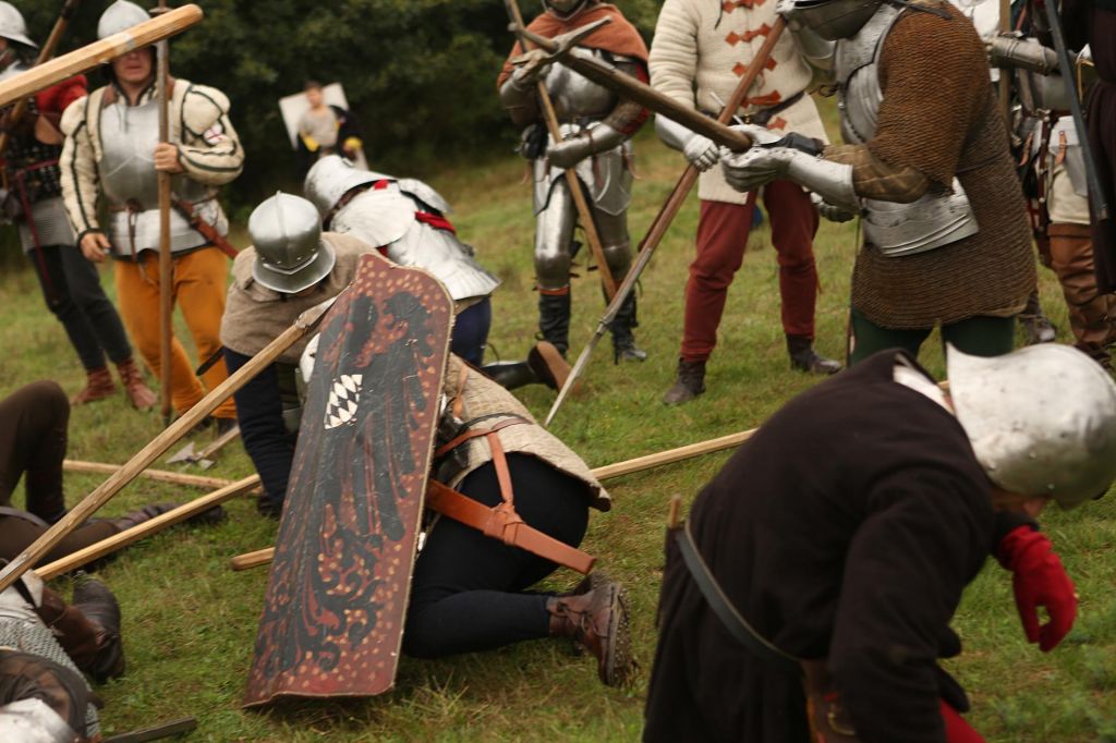Medieval warfare re-enactment