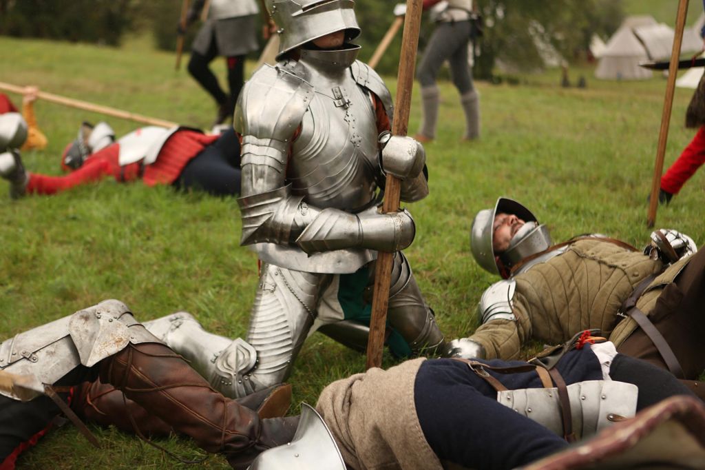 Medieval warfare re-enactment