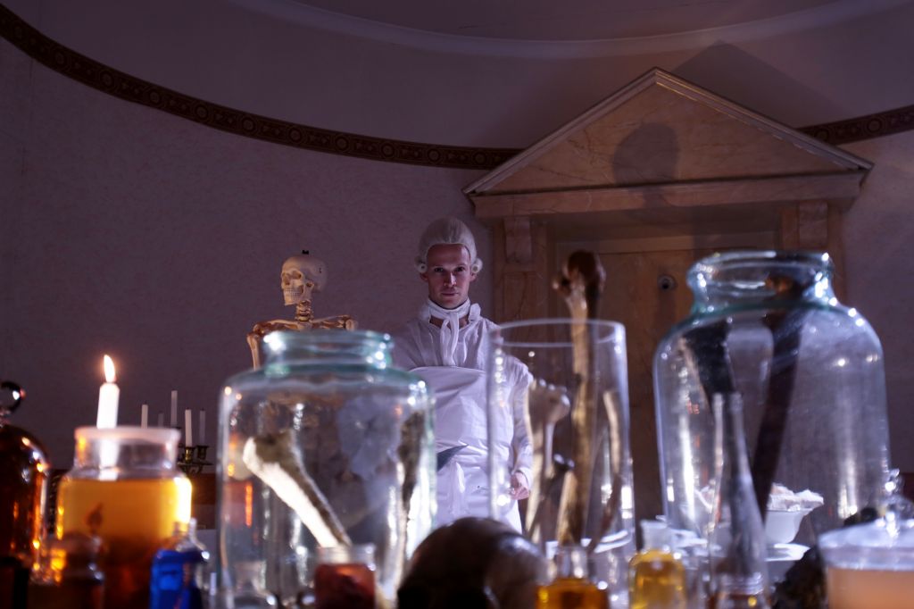 Reconstruction - William Hewson in his anatomy school