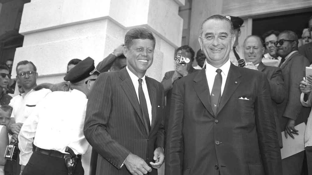 President John Fitzgerald Kennedy and Vice President Lyndon Baines Johnson