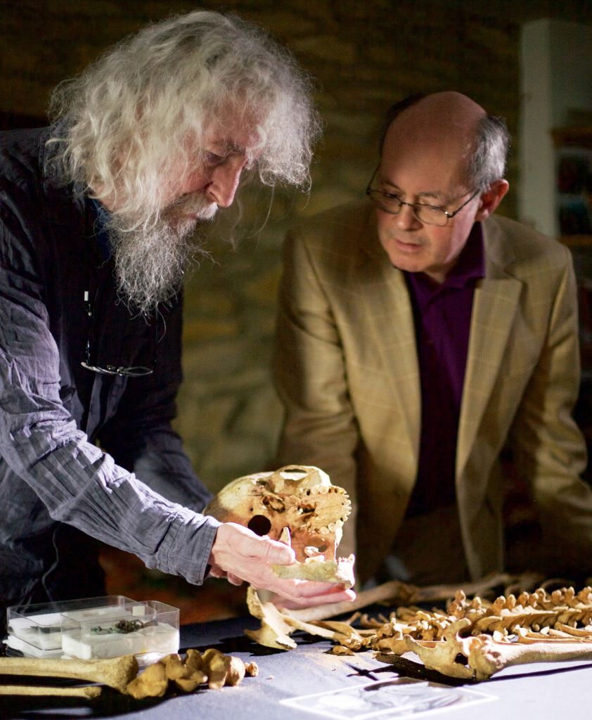 Professor Dominic Powlesland, with Professor John Blair.