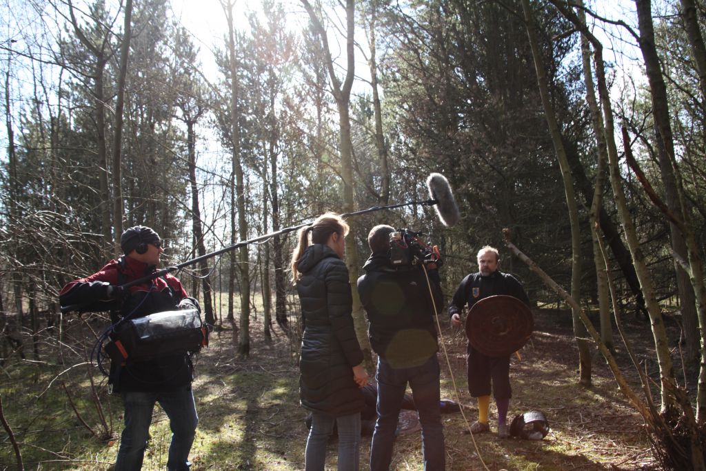 Filming interview 1  with Robert Brooks