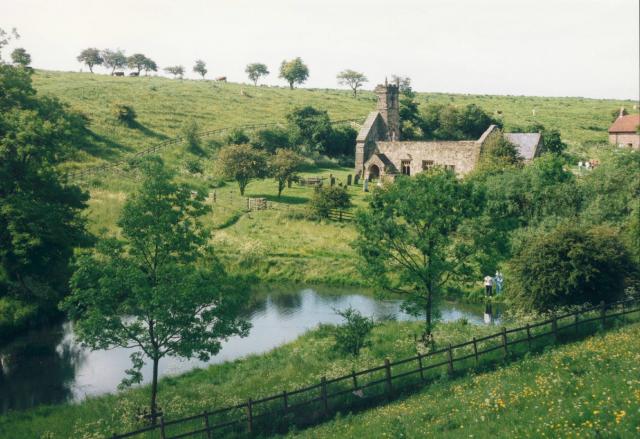 Deserted Medieval Village, Looking north from old Fish Pond, Attribution: Paul Allison