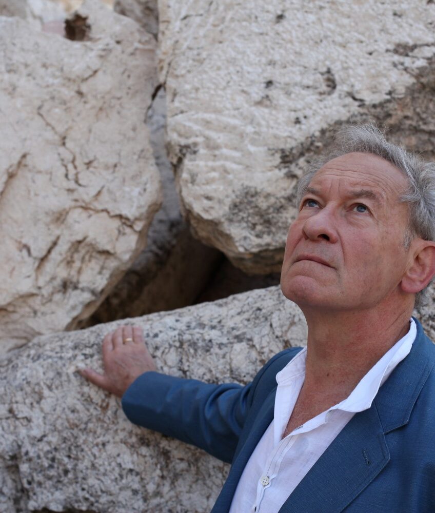 Simon Schama at Temple Mount, Jerusalem