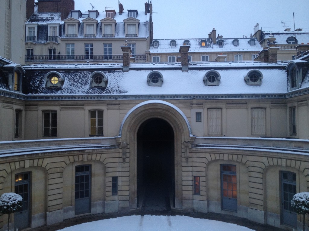 Courtyard of Musee Nissim de Camondo, Paris, France