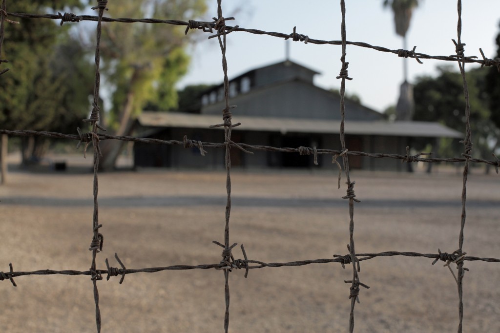 Atlit detention camp, Israel – seen through barbed wire