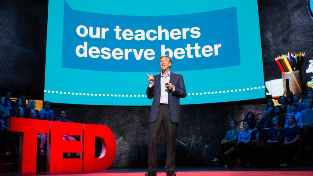 Bill Gates' presentation at TED Talks Education