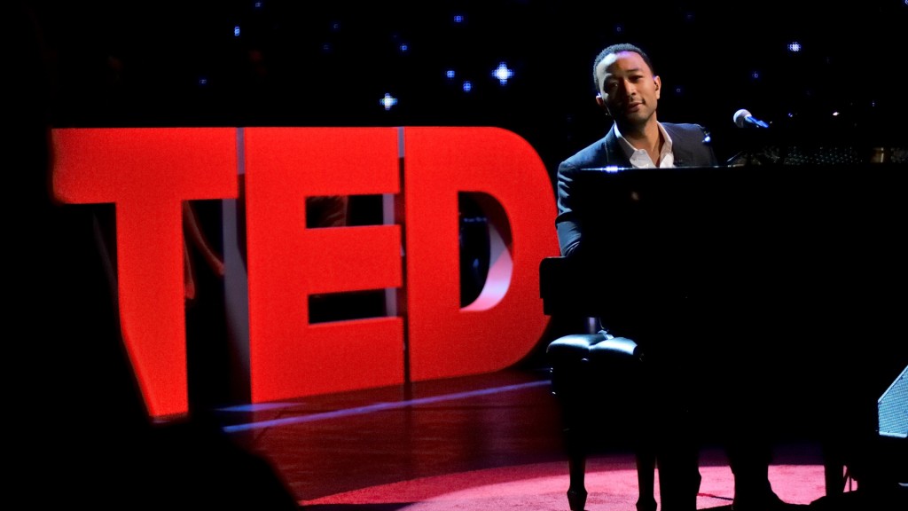 John Legend sings and plays the piano at TED Talks Education