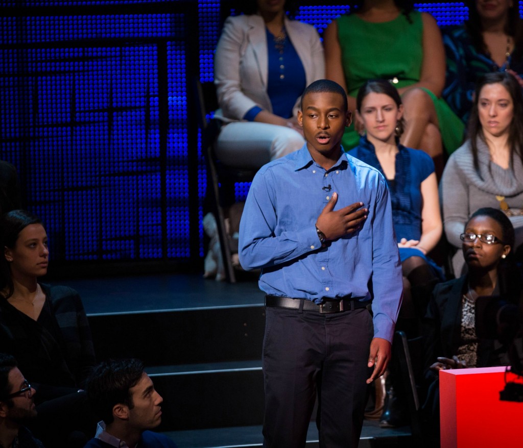 Poet Malcolm London performs "High School Training Ground" at TED Talks Education